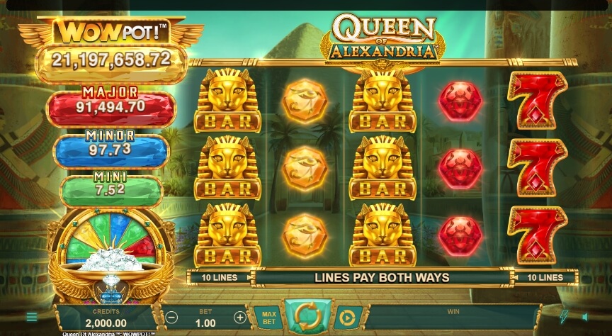 Queen of Alexandria WowPot MICROGAMING 168slotxo