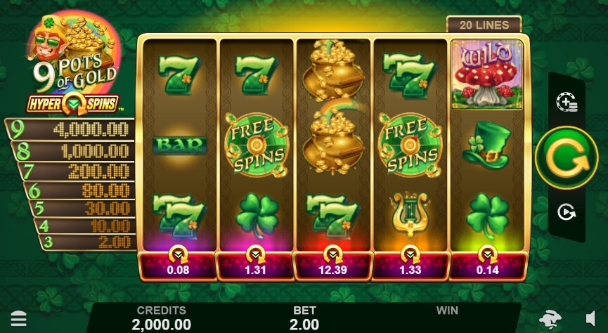 9 Pots of Gold HyperSpins MICROGAMING slotxo ฟรีเครดิต