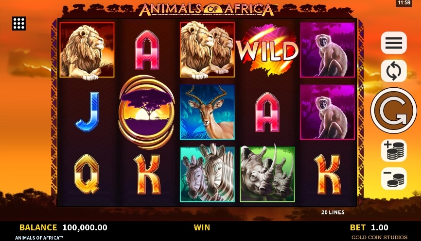 Animals of Africa MICROGAMING slotxo ฟรีเครดิต