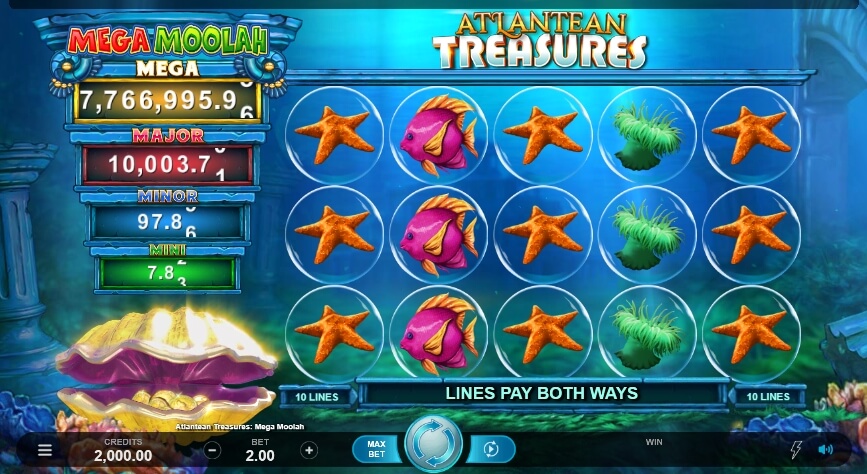 Atlantean Treasures Mega Moolah MICROGAMING slotxo