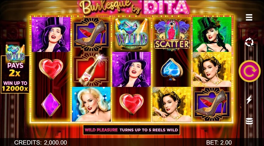 Burlesque By Dita MICROGAMING สล็อต xo