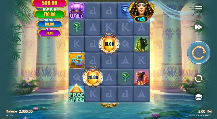 Cleopatra's Golden Spells MICROGAMING 168slotxo