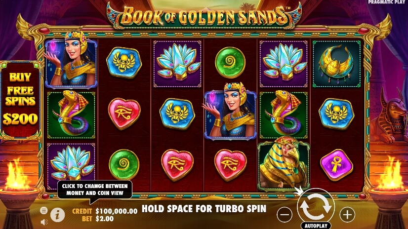 Book of Golden Sands Pragmatic Play slotxo เติม true wallet