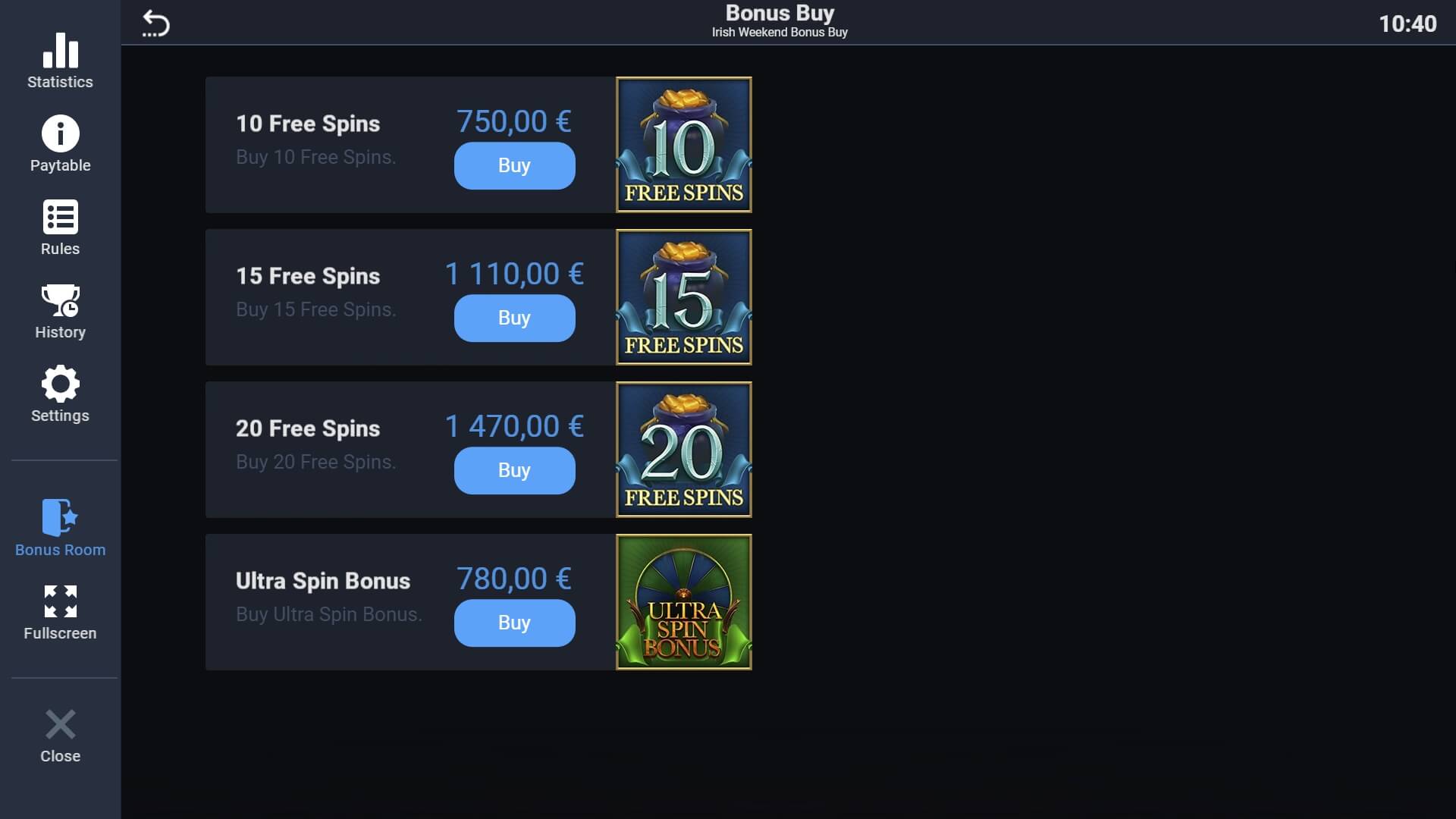 IRISH WEEKEND BONUS BUY Evoplay slotxo ฝาก wallet