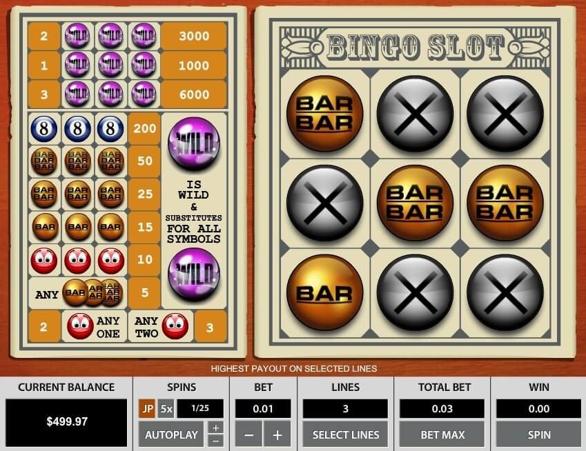 Bingo Slot 3 Lines slotxo เล่น ฟรี