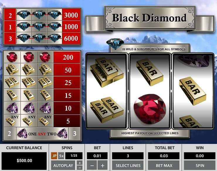 Black Diamond 3 Lines Pragmatic Play สล็อต xo