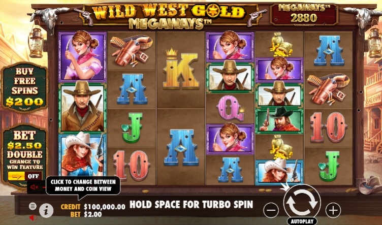 Wild West Gold Megaways Pragmatic Play 168slotxo