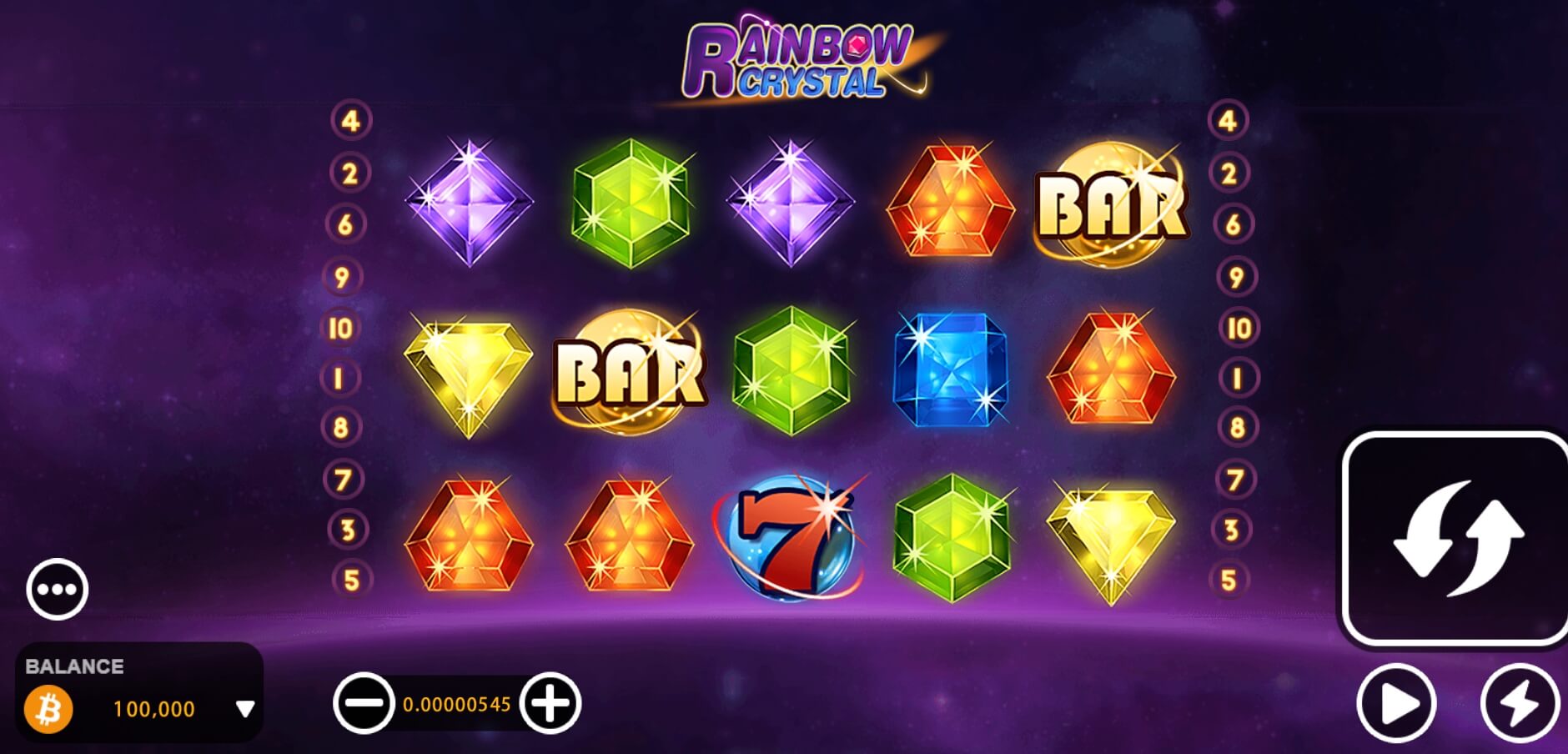 Rainbow Crystal BoleBit Gaming สล็อต xo