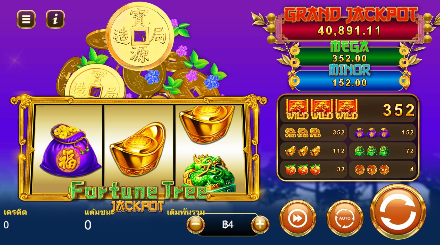 Fortune Tree JACKPOT MEGA7 สล็อต xo