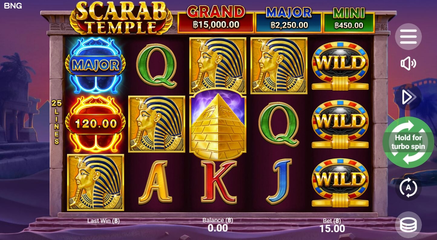 Scarab Temple ค่าย booongo เว็บ สล็อต เว็บตรง SLOTXO จาก 168slotxo