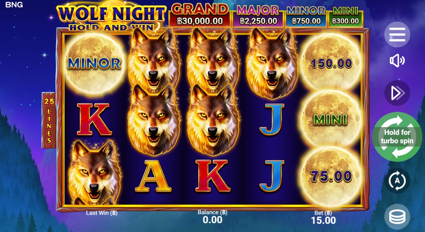 Wolf Night ค่าย booongo เว็บ สล็อต เว็บตรง SLOTXO จาก slotxo mobile