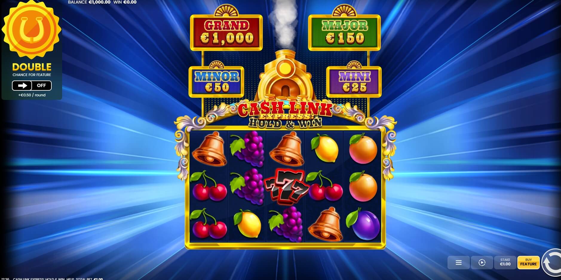 Cash Link Express Hold and Win ค่าย Octoplay จากเว็บ slotxo ฝาก 10 รับ 100