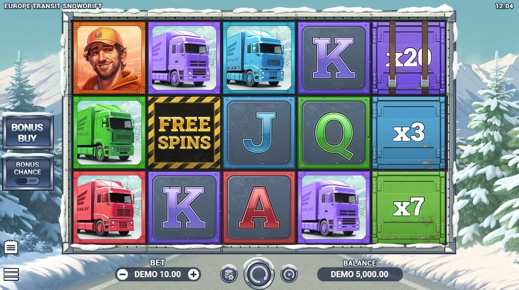 Europe Transit Snowdrift เกมสล็อต ค่าย EVOPLAY slotxo 24 hr