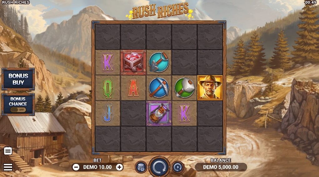 Rush Riches เกมสล็อต ค่าย EVOPLAY เว็บ xo slot