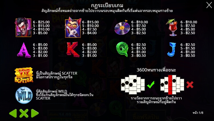Vampy Party ค่ายเกม Pragmatic Play จากทาง slotxo 777