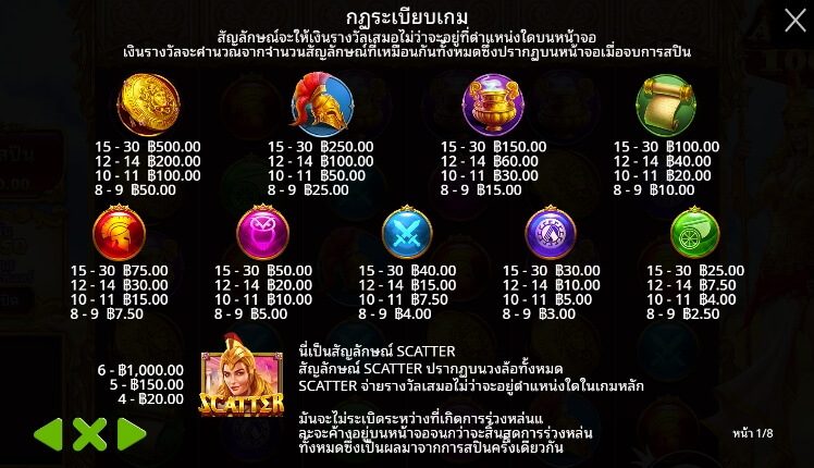 Wisdom of Athena 1000 ค่ายเกม Pragmatic Play จากทาง slotxoth