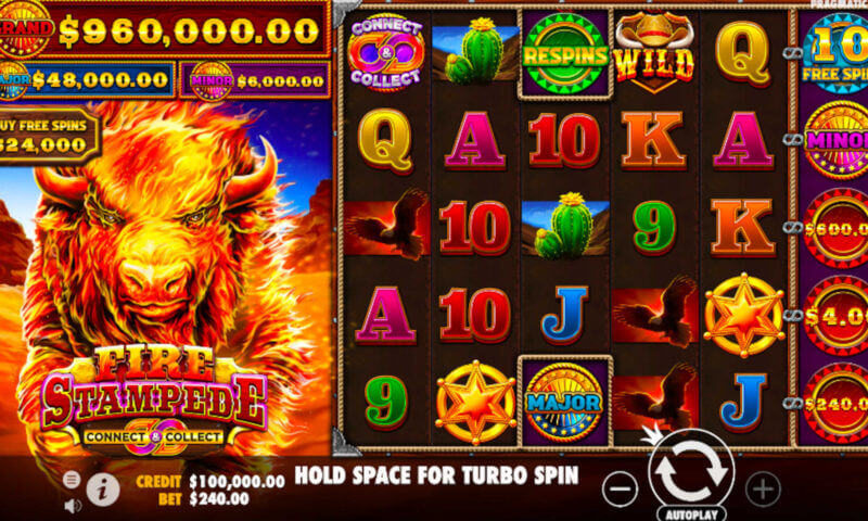 Fire Stampede ค่ายเกม Pragmatic Play จากทาง xo666 slot