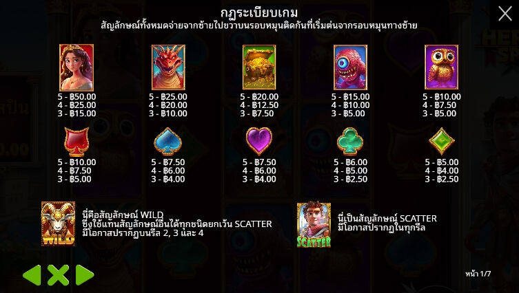 Heroic Spins ค่ายเกม Pragmatic Play จากทาง สล็อต XO เว็บตรง