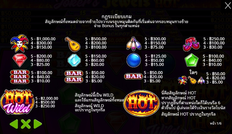 Joker’s Jewels Hot ค่ายเกม Pragmatic Play จากทาง slotxopg