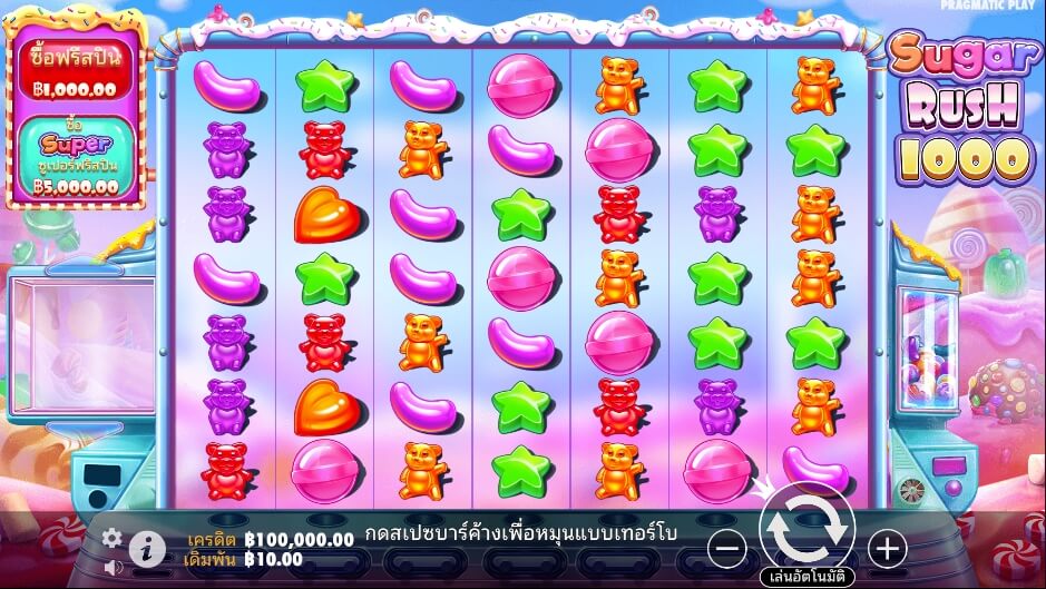 Sugar Rush 1000 ค่ายเกม Pragmatic Play จากทาง slotxooz1688