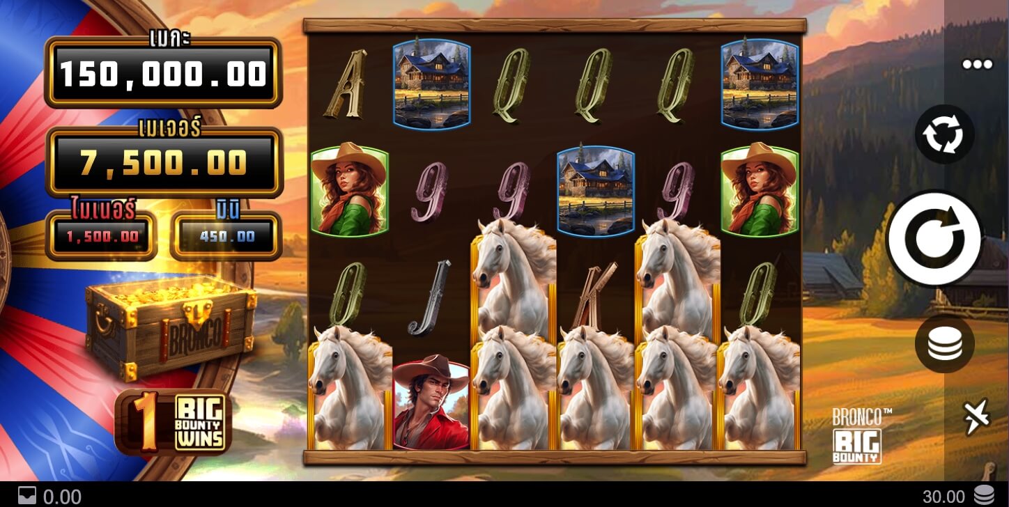 Bronco Big Bounty จากค่าย Microgaming เว็บ slotxooz1688