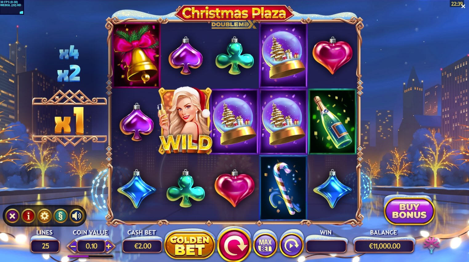 Christmas Plaza DoubleMax สล็อต เว็บตรง Yggdrasil slotxoth