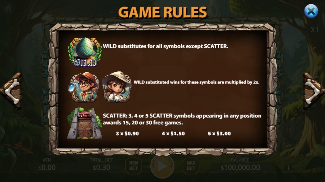 Dinosaur Park สล็อต เว็บตรง KA Gaming xo666 slot