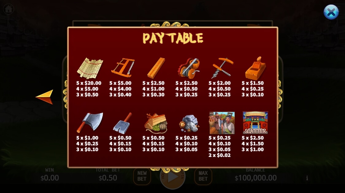 Lu Ban สล็อต เว็บตรง KA Gaming สล็อต XO เว็บตรง