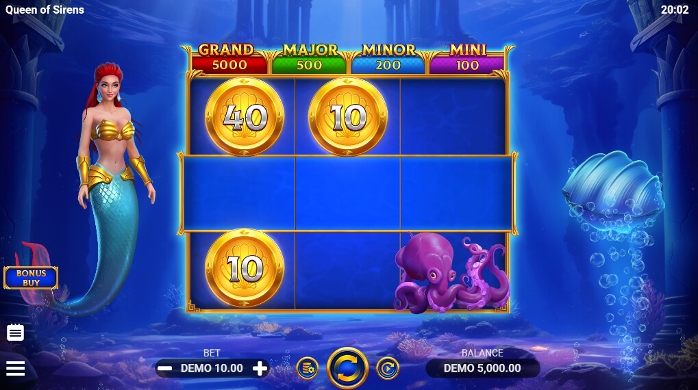 QUEEN OF SIRENS เกมสล็อต ค่าย EVOPLAY slotxoth