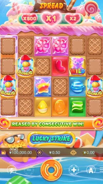 CANDY GALA ค่าย 5G Gams จากเว็บ xo666 slot