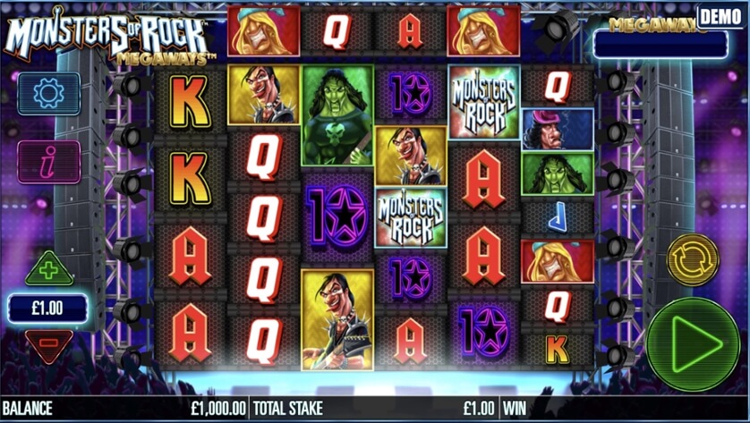 Monsters of Rock Megaways จากค่าย Microgaming เว็บ slot xo 88