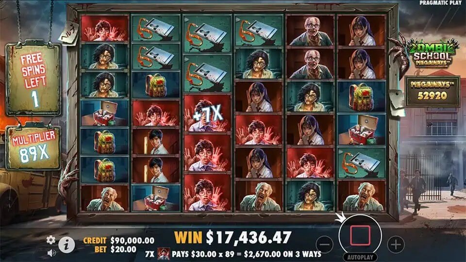 Zombie School Megaways เว็บเกมสล็อต Pramatic Play slotxoth